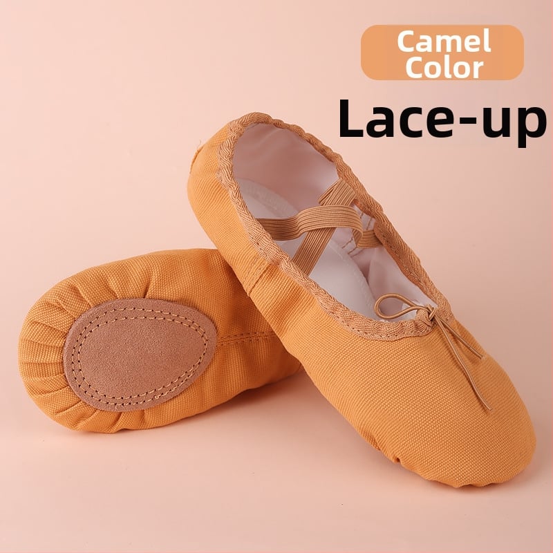 Χορευτικά Παπούτσια για Μπαλέτο και Λαϊκό Χορό, Αναπνεύσιμα και Ελαφριά, με Σόλα από Γνήσιο Δέρμα