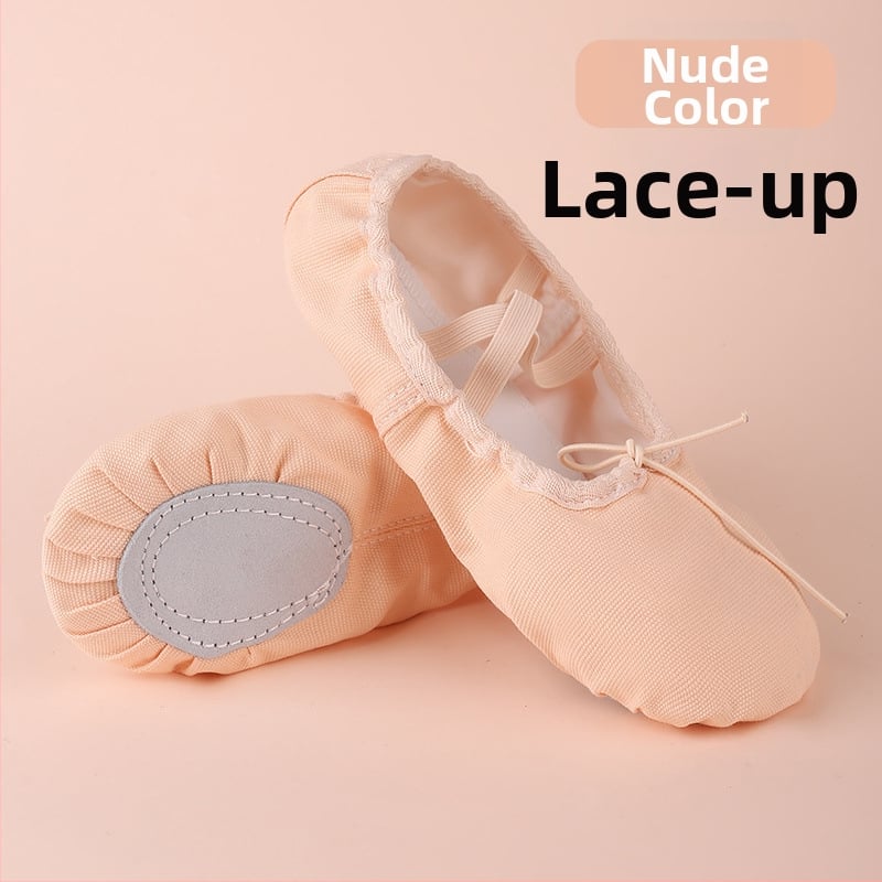 Χορευτικά Παπούτσια για Μπαλέτο και Λαϊκό Χορό, Αναπνεύσιμα και Ελαφριά, με Σόλα από Γνήσιο Δέρμα