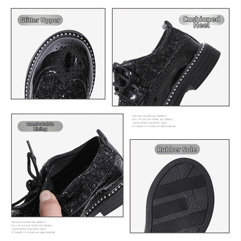 Παπούτσια δερμάτινα για αγόρια, αγγλικού στυλ, σόλα από καουτσούκ, πάτος PU, αναπνέσιμα και αντιολισθητικά