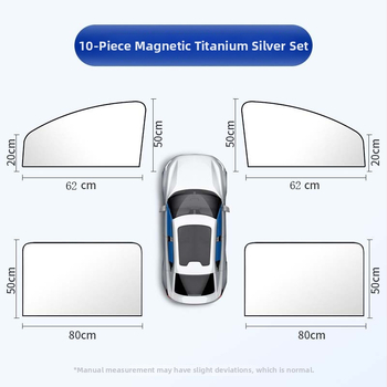 Automobilio lango saulės skydelis su magnetiniu tvirtinimu, Oxford audinio šilumos izoliacija, šoninis automobilio skydelis, universalus