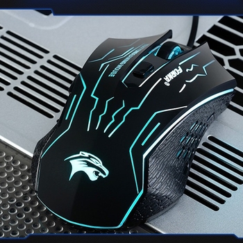 Wealth Wolf Rider optinė laidinė pelė, 2500 DPI, 6 mygtukų, USB, kabelio ilgis 1,4 m