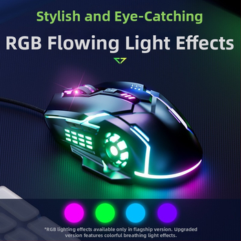 Laidinė žaidimų pelė su 6 mygtukais, USB, 3000 DPI, reguliuojamas DPI, ergonomiškas dizainas, 4 krypčių ratukas