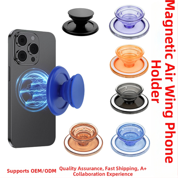 MagSafe magnetska stolna držač za telefon s prozirnim zračnim jastučićem, snažan magnet N52, plastično kućište, prilagodljiv
