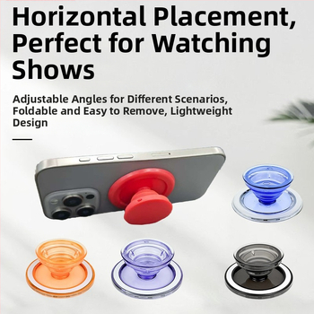 MagSafe magnetska stolna držač za telefon s prozirnim zračnim jastučićem, snažan magnet N52, plastično kućište, prilagodljiv