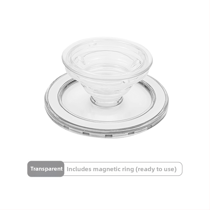 MagSafe magnetska stolna držač za telefon s prozirnim zračnim jastučićem, snažan magnet N52, plastično kućište, prilagodljiv