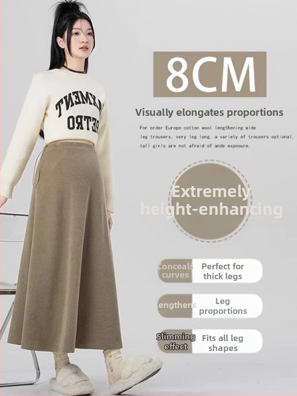 Trudničarska A-linijska midi suknja za jesen/zimu, jednobojna, poliester-spandeks (95/5), elegantan uredski stil