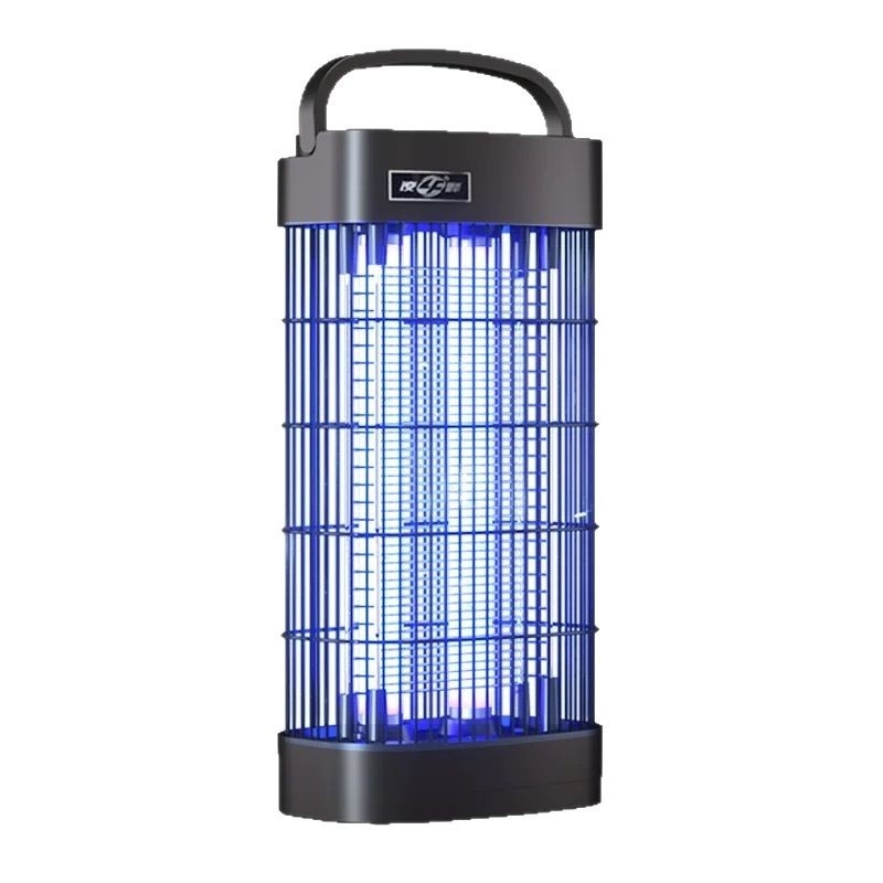 Lampa electrică antițânțari cu șoc electric - lampă UV - plug-in - pentru încăperi 61 m²+ - plasă din aliaj nichel-zinc-fier - carcasă ABS