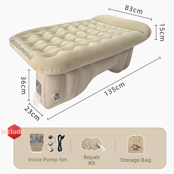 Automobilio galinės sėdynės pripučiamas miegas HM8519 | Ekologiškas PVC | Automatinis pripūtimas | AI balso valdymas | Maksimali apkrova 300 kg