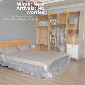 Husă de protecție din PE pentru mobilier și canapele; folie de protecție împotriva prafului, de unică folosință; potrivită pentru sufragerie, dormitor, exterior, restaurant, baie, balcon, cameră pentru copii, spații comerciale