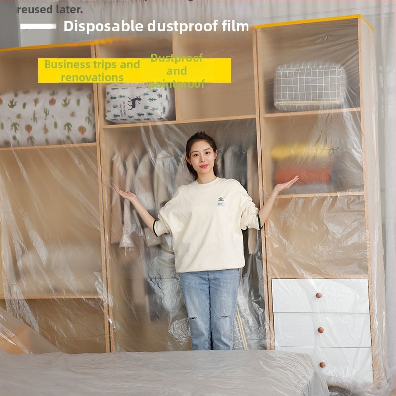 Husă de protecție din PE pentru mobilier și canapele; folie de protecție împotriva prafului, de unică folosință; potrivită pentru sufragerie, dormitor, exterior, restaurant, baie, balcon, cameră pentru copii, spații comerciale