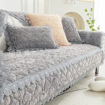 Plišani jastuk za kutni kauč, pogodan za sekcijske sofe, moderni minimalisticki stil, mogućnost prilagodbe, materijal: pliš, uzorak: jedne boje