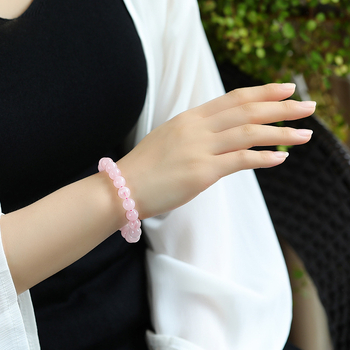 Narukvica Jing Yao, kristalne perle u prahu, okrugle perle, poliran završetak, unisex, osvježavajući i sladak stil