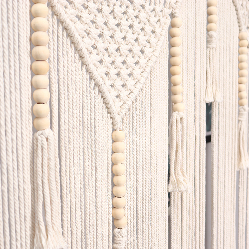 Zidna tapiserija - ručno tkana, seoski stil (pamučni materijal, kvadratni oblik, jednobojni uzorak)