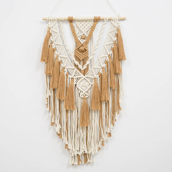 Pamuk goblen zidni ukras, ručno tkan, boemskog stila, pravokutni oblik, dekor dnevnog boravka i spavaće sobe.
