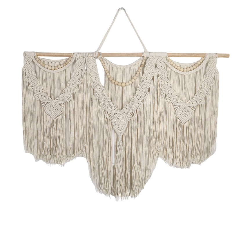 Pamuk gobelin ručno tkan zidna dekoracija, pravokutni oblik, Boho europski stil