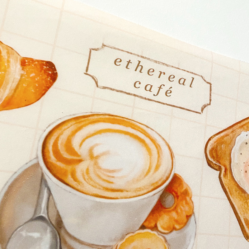 Zidna tapiserija – motiv doručak i kafa, pravokutna poliester tkanina, digitalni termotransfer tisak, moderni minimalistički stil