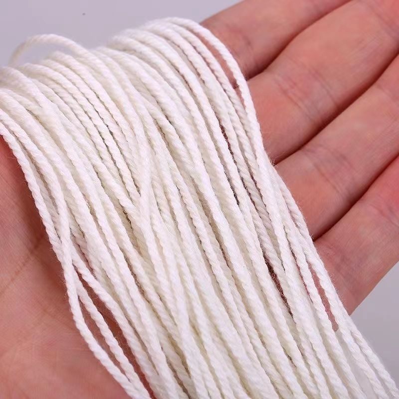 Frânghie din bumbac împletite, corzi decorative lucrate manual pentru textile și mănuși