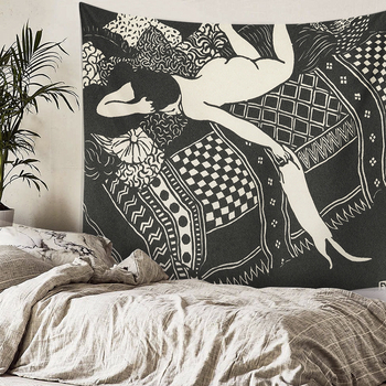 Plišani zidni goblen s motivom lika, pravokutnog oblika, ručno i strojno pranje