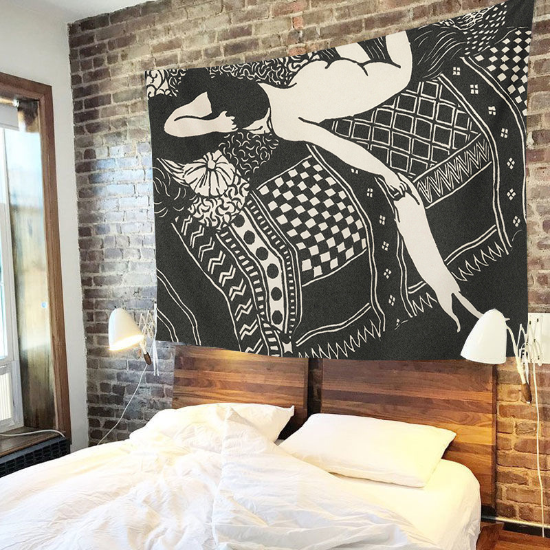 Plišani zidni goblen s motivom lika, pravokutnog oblika, ručno i strojno pranje