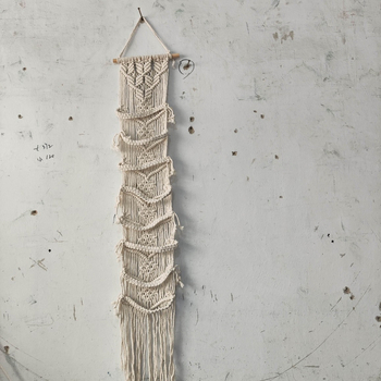 Suport de pălării lucrat manual, în stil nordic, tapiserie multistrat pentru perete cu ciucuri — material din bumbac (71–80% bumbac) și 10% poliester; gobelin; brand Yanhang