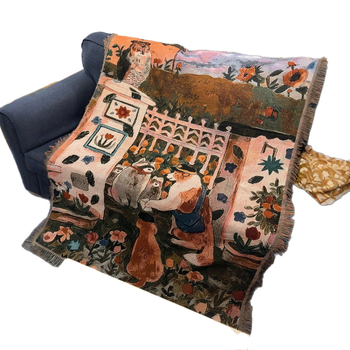 Goblen od pamuka, strojno tkanje, motiv cartoon/anime, pravokutni oblik, sadržaj pamuka 30–40%