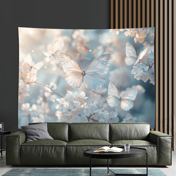 Zidni gobelin, pejzažni uzorak, poliester vlakno, digitalni termo-prijenos tisk, glavni sadržaj tkanine 91–100% poliester