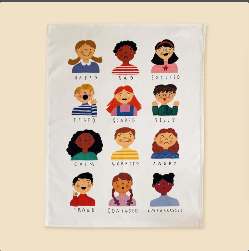 Pamučni zidni goblen, skandinavski stil, pravokutnog oblika, uzorak ljudske figure, digitalni toplinski prijenos