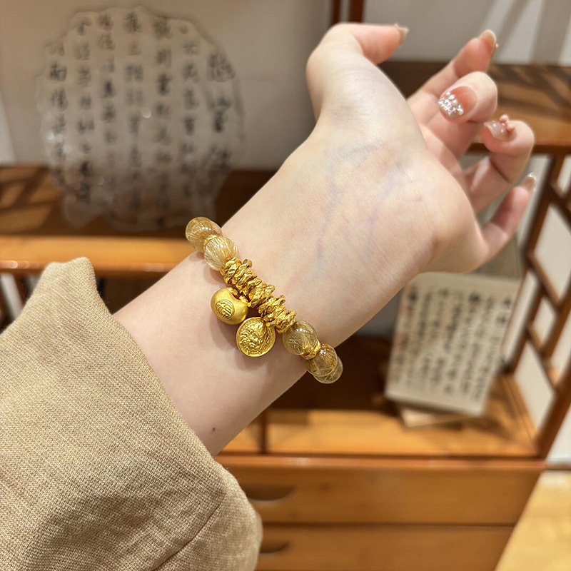 Narukvica od prirodnog kristala s ručno izrađenim perlama, unisex, geometrijski oblik, brendirana Star pendant, originalni dizajn