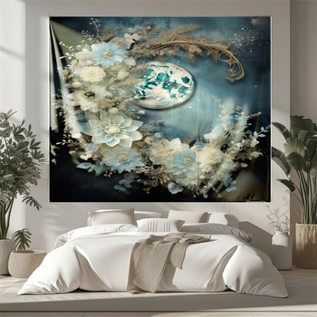 Zidni goblen s pejzažnim uzorkom, strojno tkanje, pravokutni oblik, materijal poliester vlakna, glavni udio pamuka 91–100%