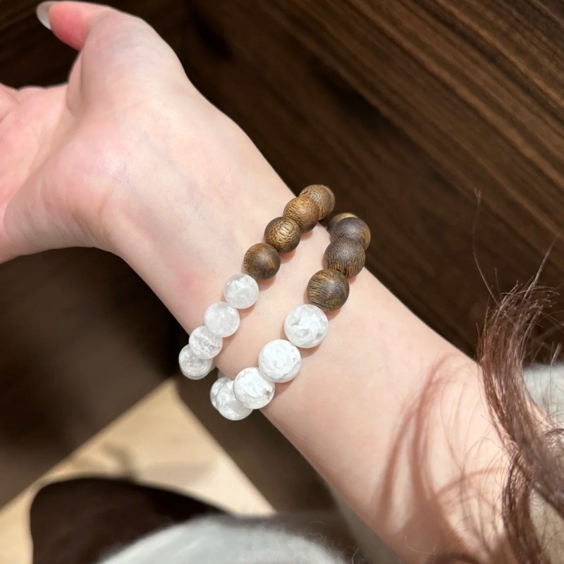 Narukvica od kristalnih perli – duh kristal, unisex, kineski stil, jesen 2025