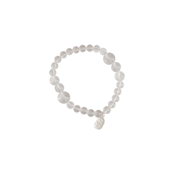 Brățară din argint sterling 925 cu cristal alb natural, electroplacată, design geometric, pentru femei