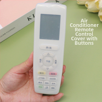 Ochranný kryt na diaľkové ovládanie klimatizácie Gree so silikónovým krytom tlačidiel; vodotesný, prachotesný a pádom odolný (Materiál: Silikón; Tvar: Obdĺžnik; Štýl: Moderná jednoduchosť; Kompatibilita: Gree diaľkové ovládanie)