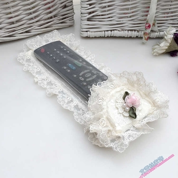 Cipkasto prozirno kućište za daljinsko upravljanje, pastoralni stil; materijal: čipka; glavni sastav: pamuk; kategorija: kućište za daljinski upravljač