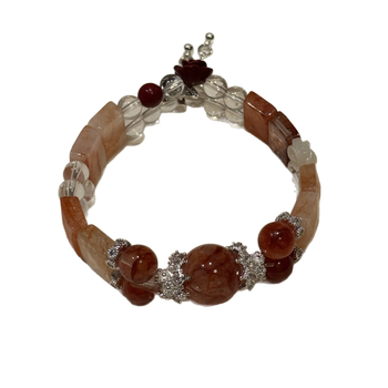 Narukvica s kristalnim perlama, bez bočnih kamenčića, modna jesen 2025