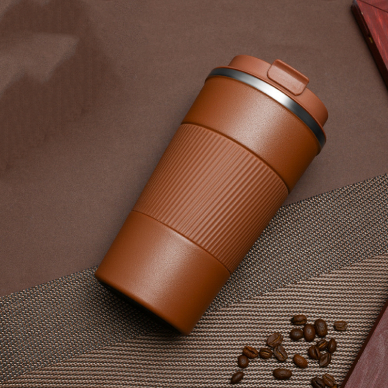 Termos čaša od nehrđajućeg čelika sa silikonskim omotačem, Leisure stil, 304 nehrđajući čelik, mucr