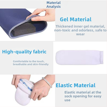 Protezes silikona aizsargvāciņš, Know well zīmols, želeja + audums konstrukcija, model Prosthetic socks, universālais stils