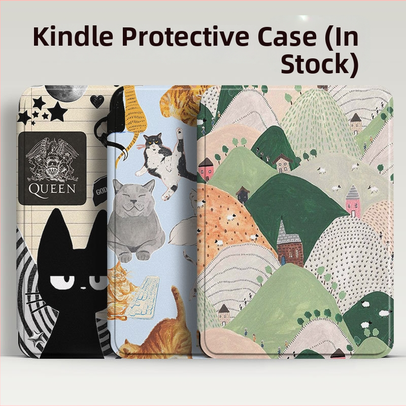 Aizsarg vāciņš 2024. gada rokas lasītājam, flip-top, silikons, modelis KPW6, pielāgota pēc zīmējumiem