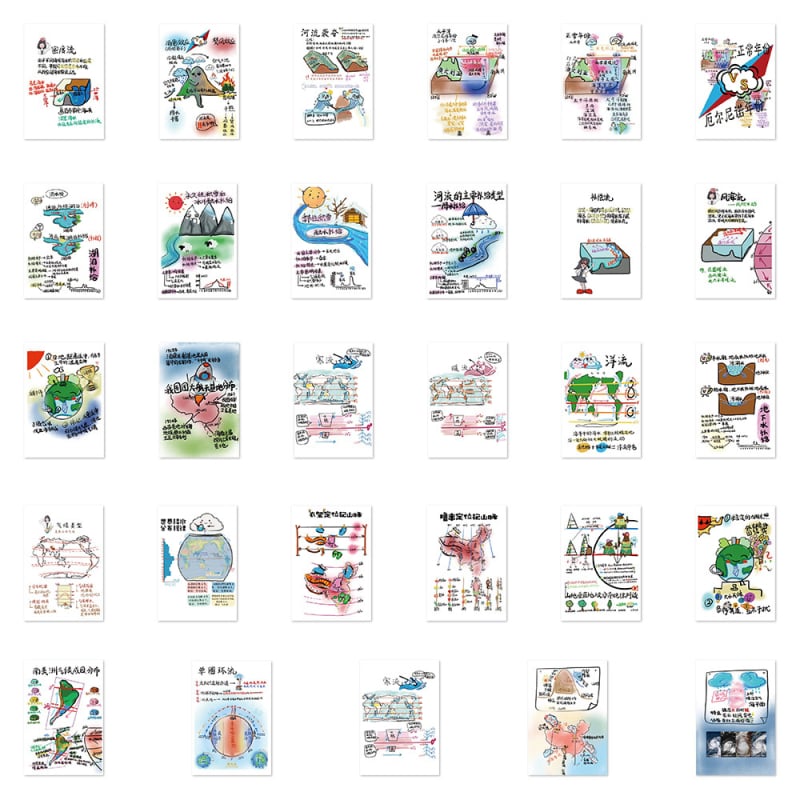 58 τεμάχια γεωγραφικά σχεδιαγράμματα αυτοκόλλητα για φορητό υπολογιστή, σημειωματάριο, θήκη κινητού και κούπα; αδιάβροχα; αυτοκόλλητα