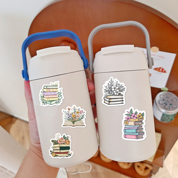 Lanxihaibao — 500 φύλλα διακοσμητικά αυτοκόλλητα με σχέδιο καρτούν και λουλούδια για ημερολόγιο, θήκη κινητού, σημειωματάριο και υπολογιστή — σκανδιναβικό στυλ