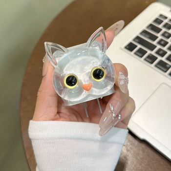 TPU комплект за iPhone 20W зарядно с предпазен калъф и 1,4 m кабел за данни (Модел 012, Карикатурна котка със сърце)