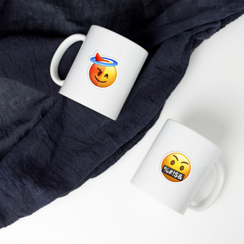 52 vnt karikatūrinių emoji lipdukų rinkinys telefonui ir planšetei – PVC spausdinti lipdukai