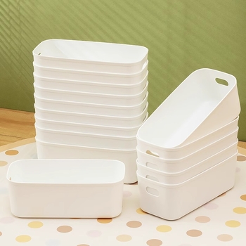 Plastična stolna kutija za skladištenje s velikim pretincima, jednostavan i moderan dizajn za kuhinjsku organizaciju