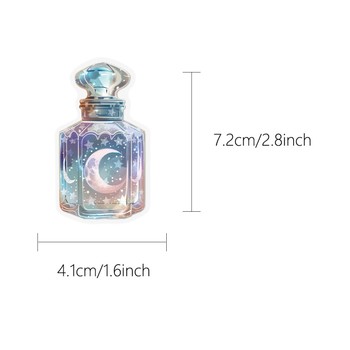 Σετ αυτοκόλλητων φάσεων σελήνης για αποσκευή, κινητό και σημειωματάριο – 50 φύλλα, διαφανές PET αδιάβροχο; μάρκα Chen shuo; αυτοκόλλητα; IP άδεια: Όχι; Στυλ: Ρετρό; Εκτύπωση.