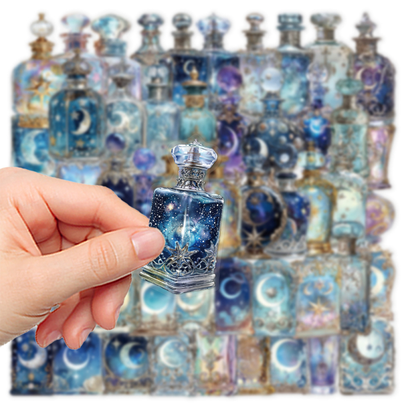 Σετ αυτοκόλλητων φάσεων σελήνης για αποσκευή, κινητό και σημειωματάριο – 50 φύλλα, διαφανές PET αδιάβροχο; μάρκα Chen shuo; αυτοκόλλητα; IP άδεια: Όχι; Στυλ: Ρετρό; Εκτύπωση.