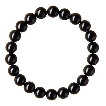 Narukvica od obsidijana, unisex stil, prirodni stil, geometrijski oblik (Materijal: obsidijan; Obrada: brušenje i poliranje; Stil: unisex; Oblik: geometrijski; Kategorija: ručni ukras)