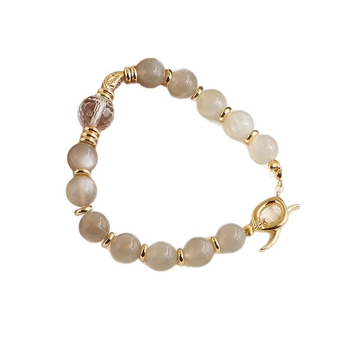 Narukvica od agat kristala za žene, etnički stil, kugla u jednom krugu