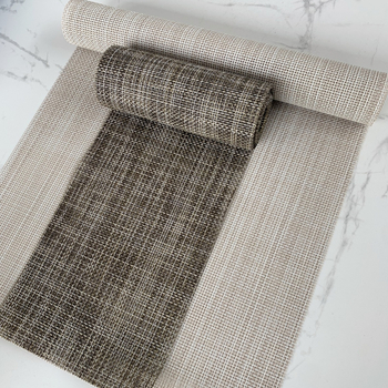 Table Runner za čaj – PVC vodootporna podloga, poliester podstava, jednobojni uzorak, Zen stil, Novi kineski stil