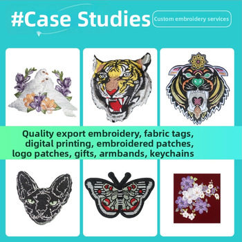 Individualiai pritaikytas gyvūno formos siuvinėtas pleistras drabužiams, poliesteris, su nugaros popieriumi