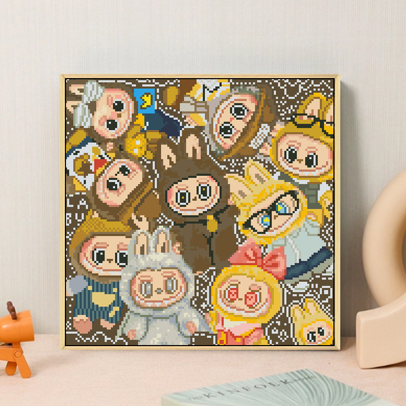 Set za križno šivanje — platno 11ct, uzorak crtani/Anime, moderan stil, križni šav