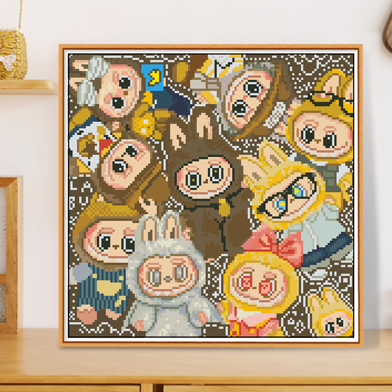 Set za križno šivanje — platno 11ct, uzorak crtani/Anime, moderan stil, križni šav